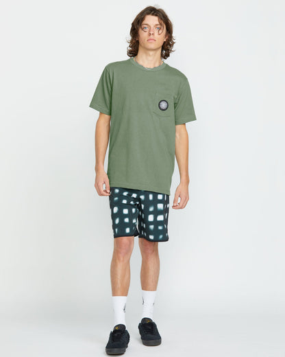 Men's Woven Label Pocket Tee | Volcom Trusted