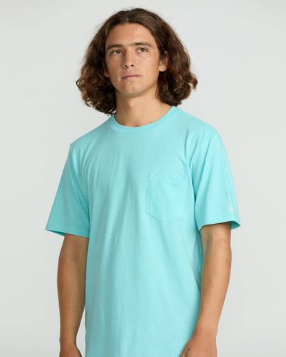 Men's Solid Short Sleeve Shirt Pocket Tee | Volcom Trending