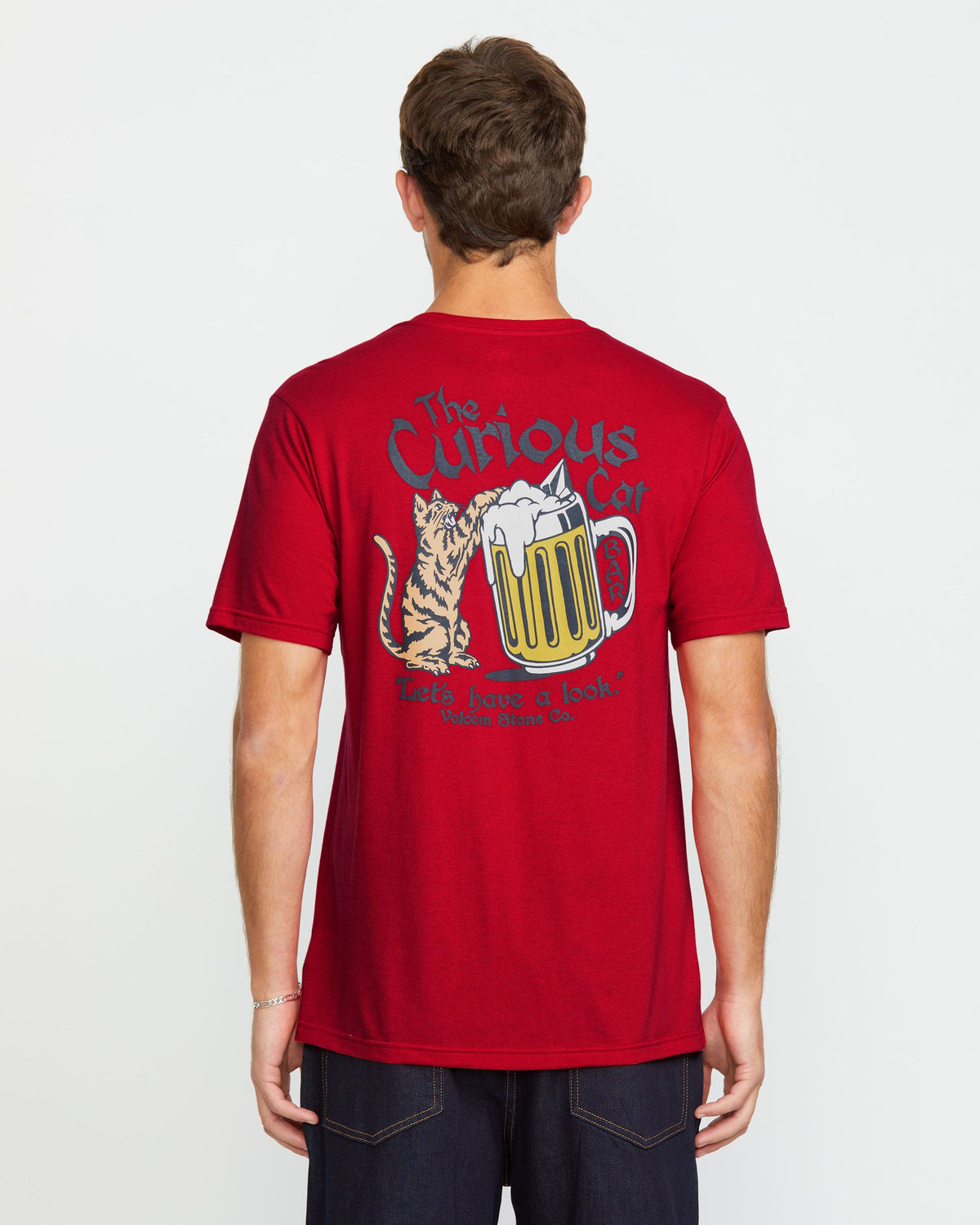 Men's Curious Cat Short Sleeve Tee | Volcom New