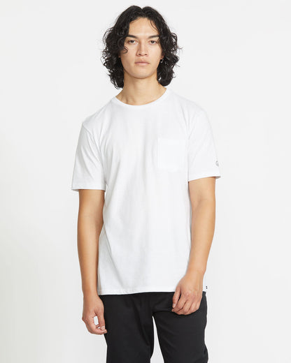 Men's Solid Short Sleeve Shirt Pocket Tee | Volcom Best Price
