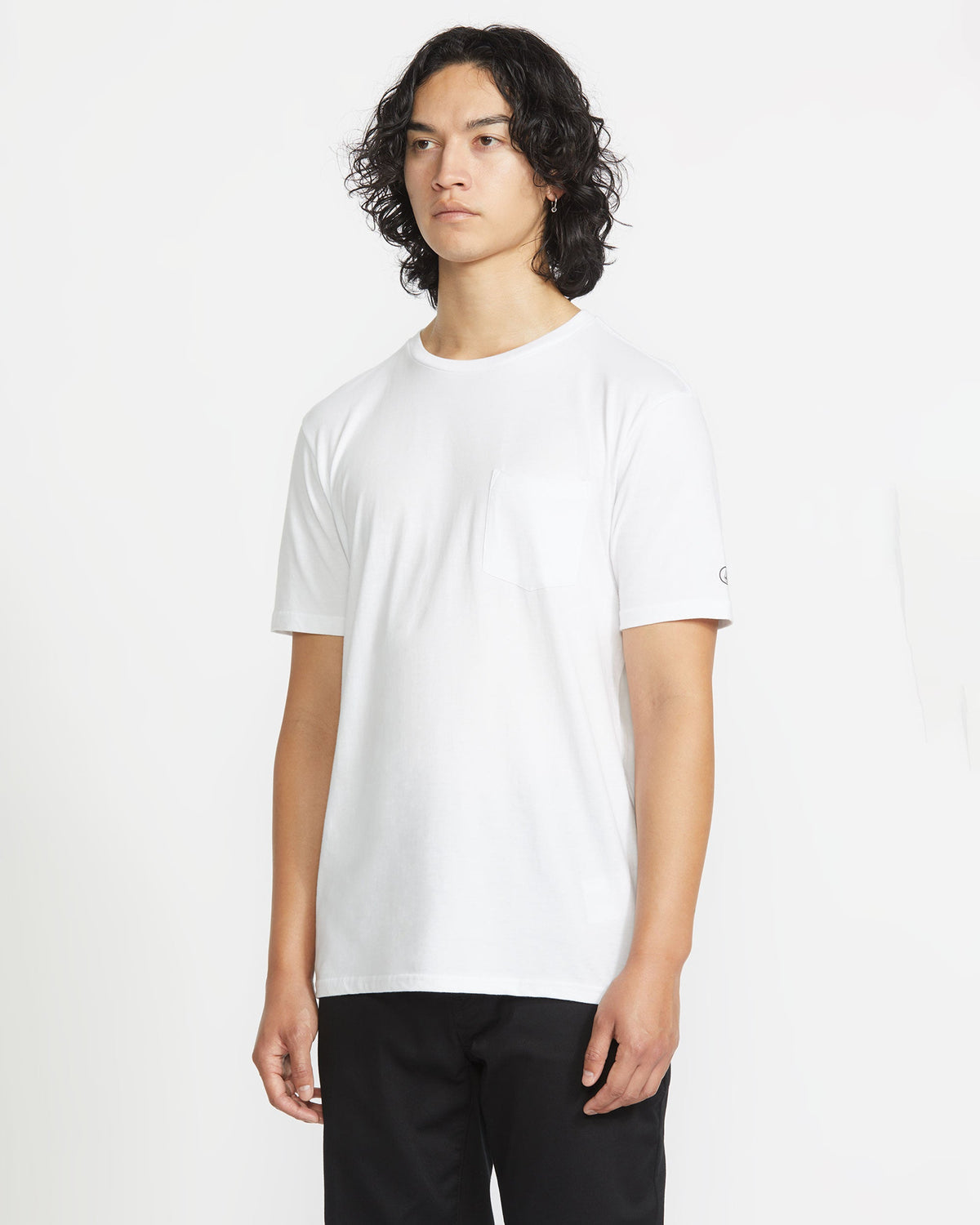 Men's Solid Short Sleeve Shirt Pocket Tee | Volcom Best Price