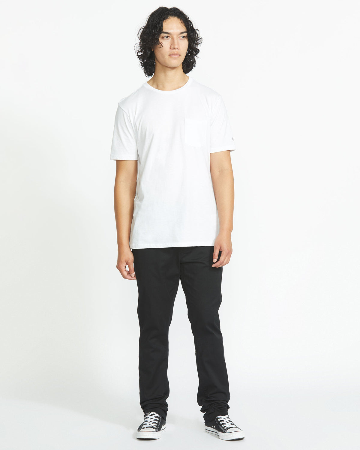 Men's Solid Short Sleeve Shirt Pocket Tee | Volcom Best Price