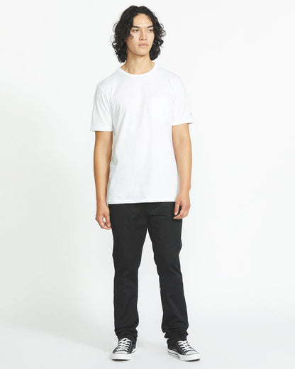 Men's Solid Short Sleeve Shirt Pocket Tee | Volcom Best Price