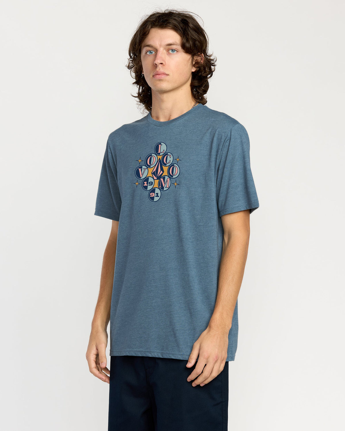 Men's Cue 91 Short Sleeve Tee | Volcom Top Pick