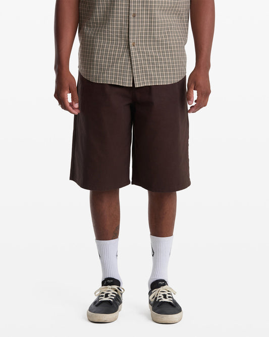 Men's Chillow Plt Elastic Waist Chino Short Vs 24 | Volcom Essential