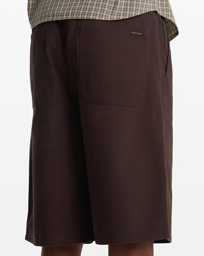 Men's Chillow Plt Elastic Waist Chino Short Vs 24 | Volcom Essential