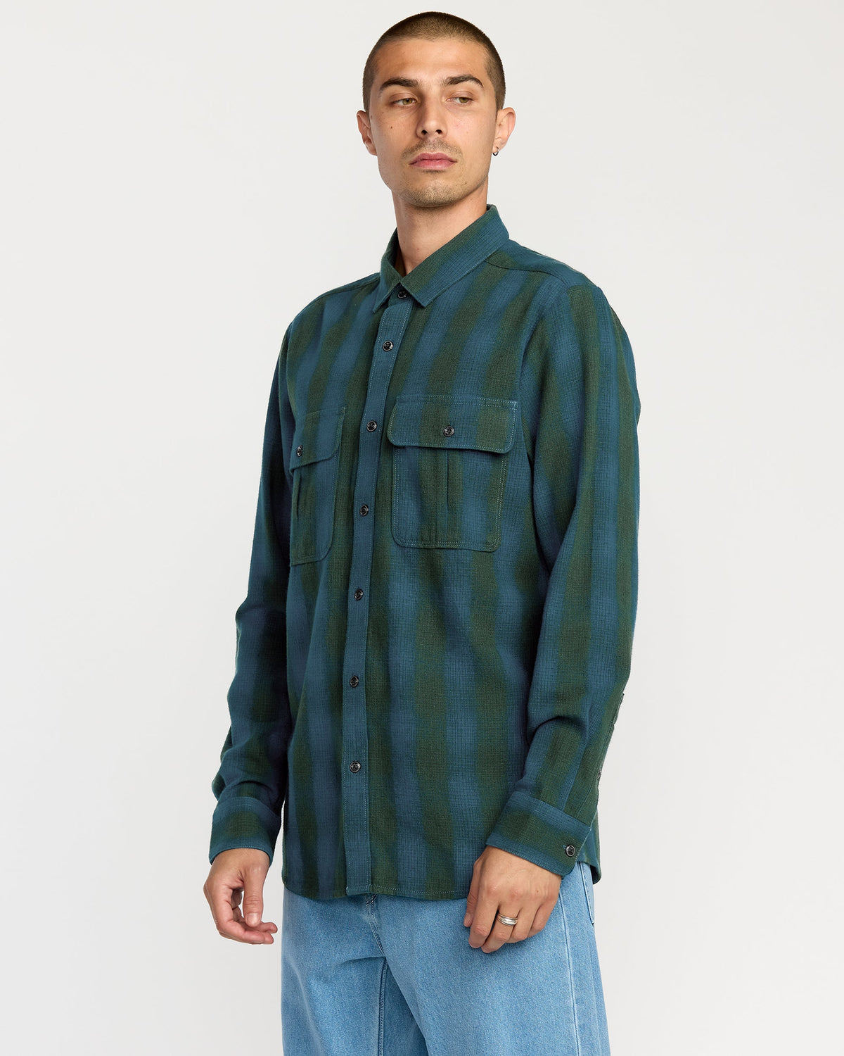 Men's Shadowstone Flannel Long Sleeve Shirt | Volcom Trending