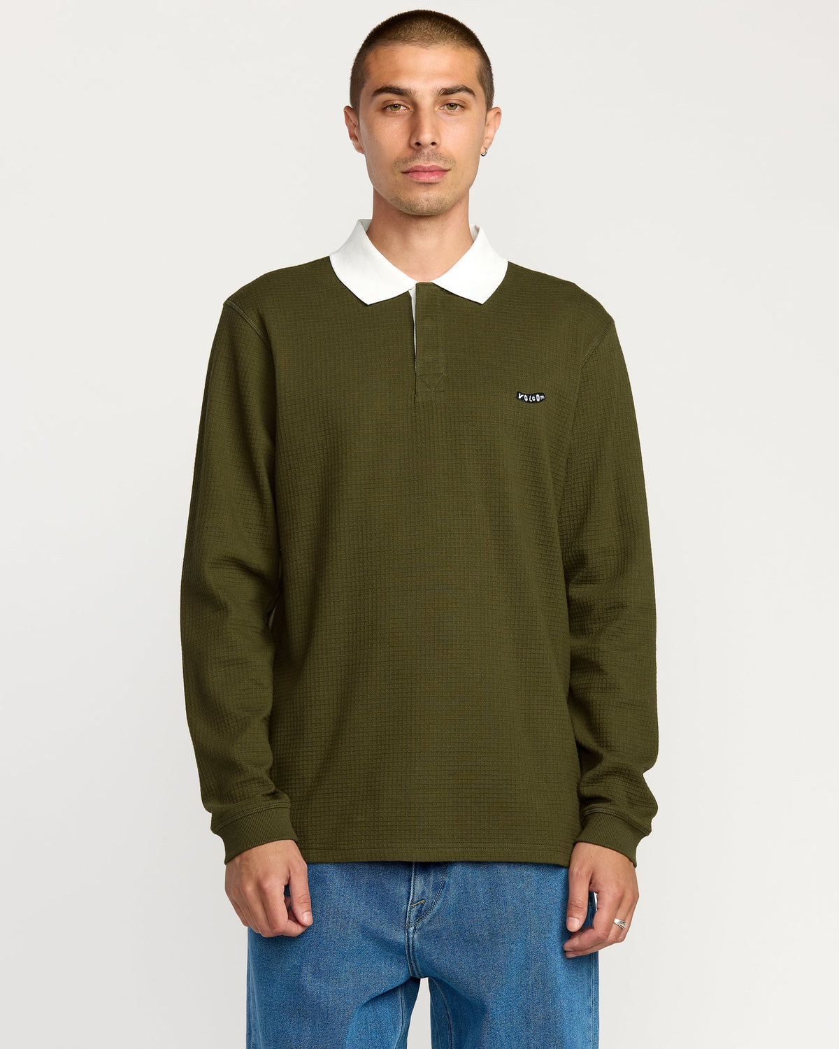 Men's Curbstone Polo Long Sleeve Shirt | Volcom Deals