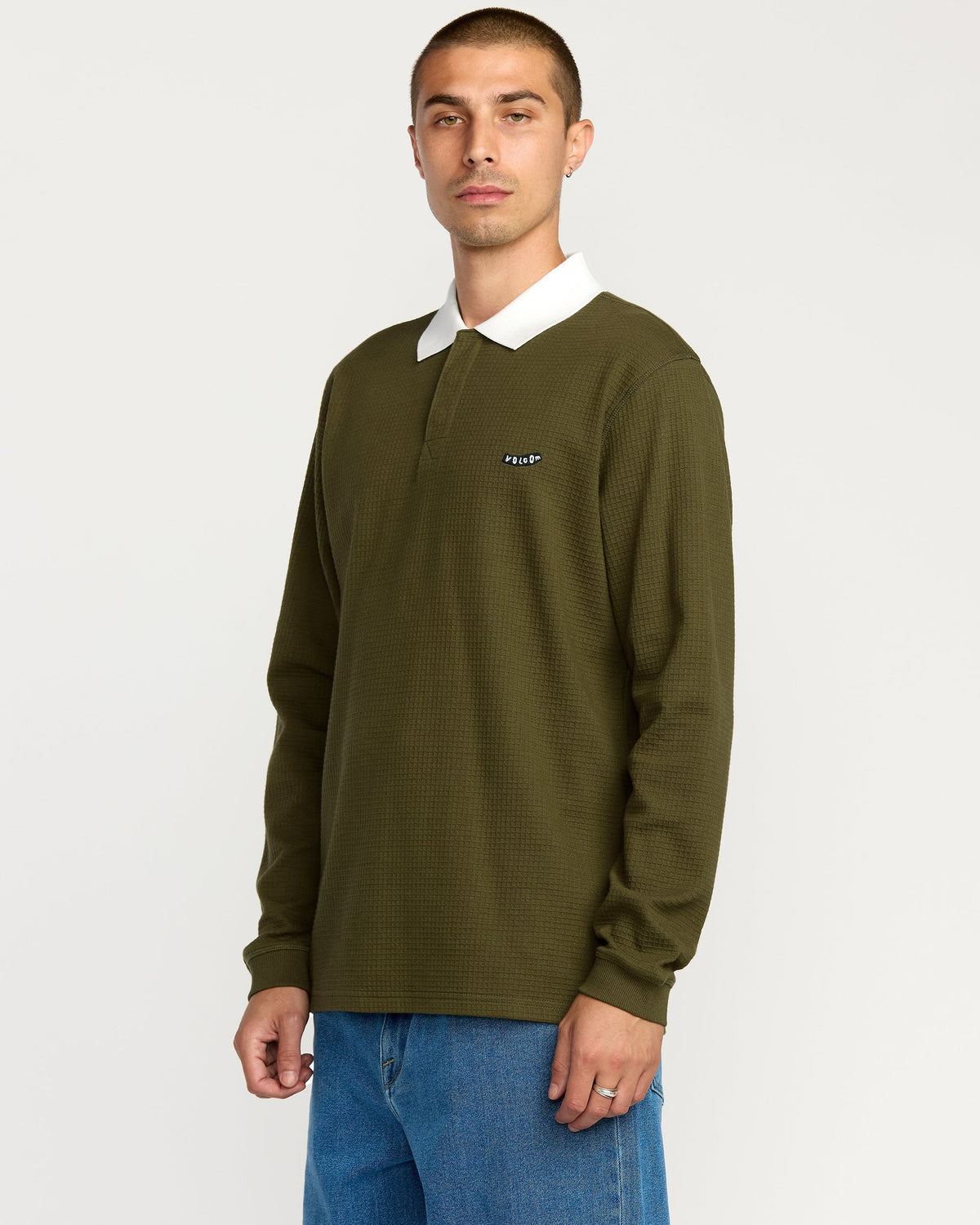 Men's Curbstone Polo Long Sleeve Shirt | Volcom Deals