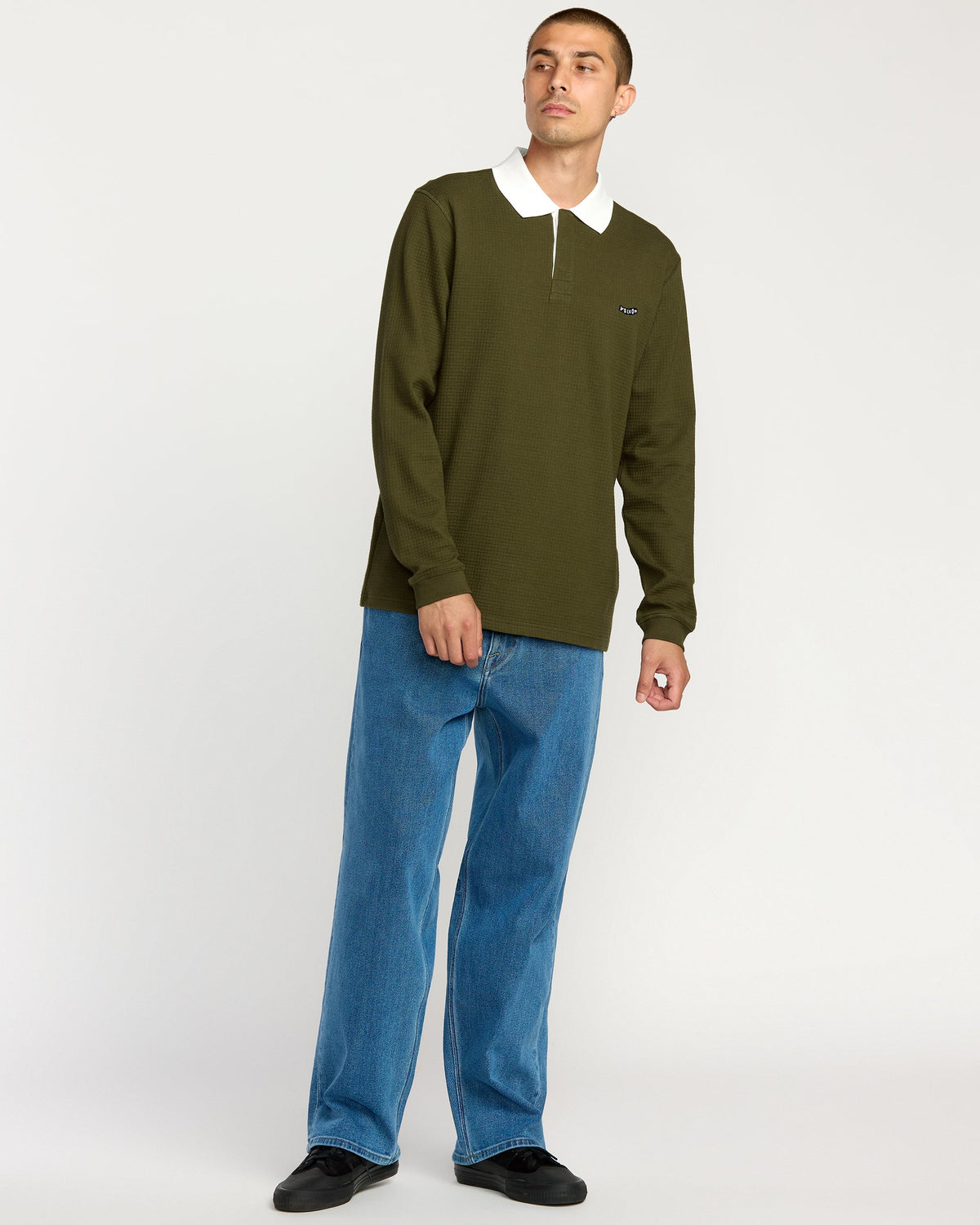 Men's Curbstone Polo Long Sleeve Shirt | Volcom Deals