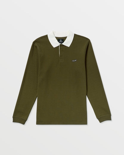 Men's Curbstone Polo Long Sleeve Shirt | Volcom Deals