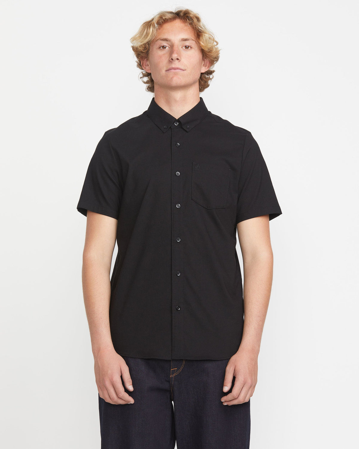 Men's Everett Oxford Short Sleeve Shirt | Volcom Latest