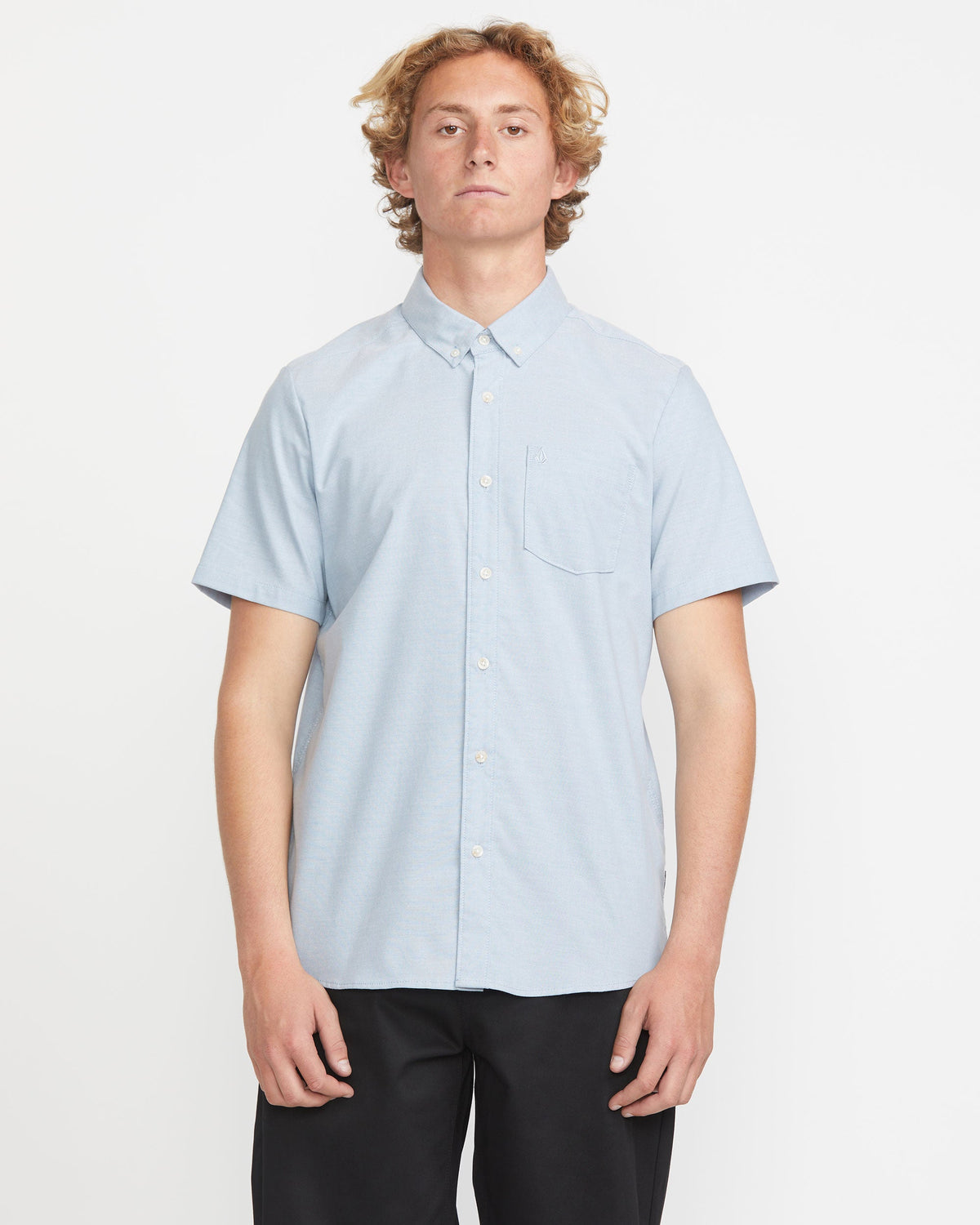 Men's Everett Oxford Short Sleeve Shirt | Volcom Great Value