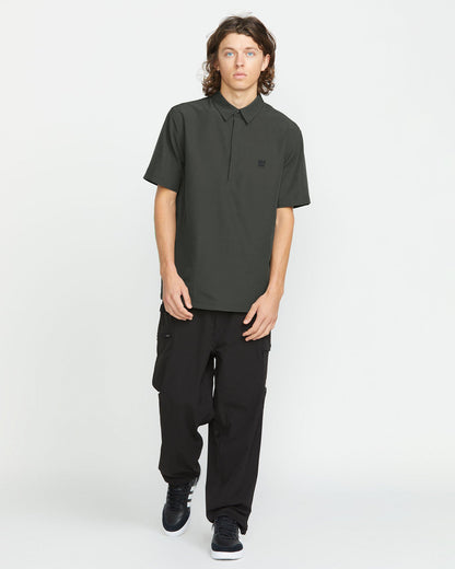 Volcom Japan Men's Sense Popover Short Sleeve Shirt | Volcom Exclusive