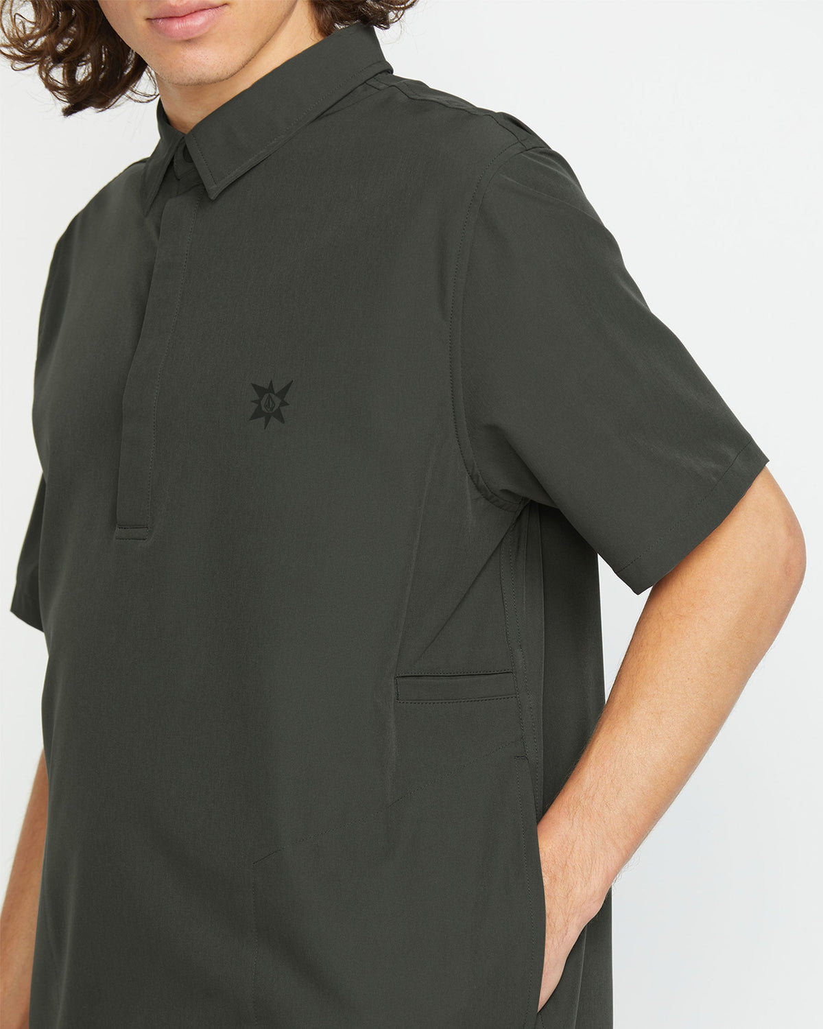 Volcom Japan Men's Sense Popover Short Sleeve Shirt | Volcom Exclusive