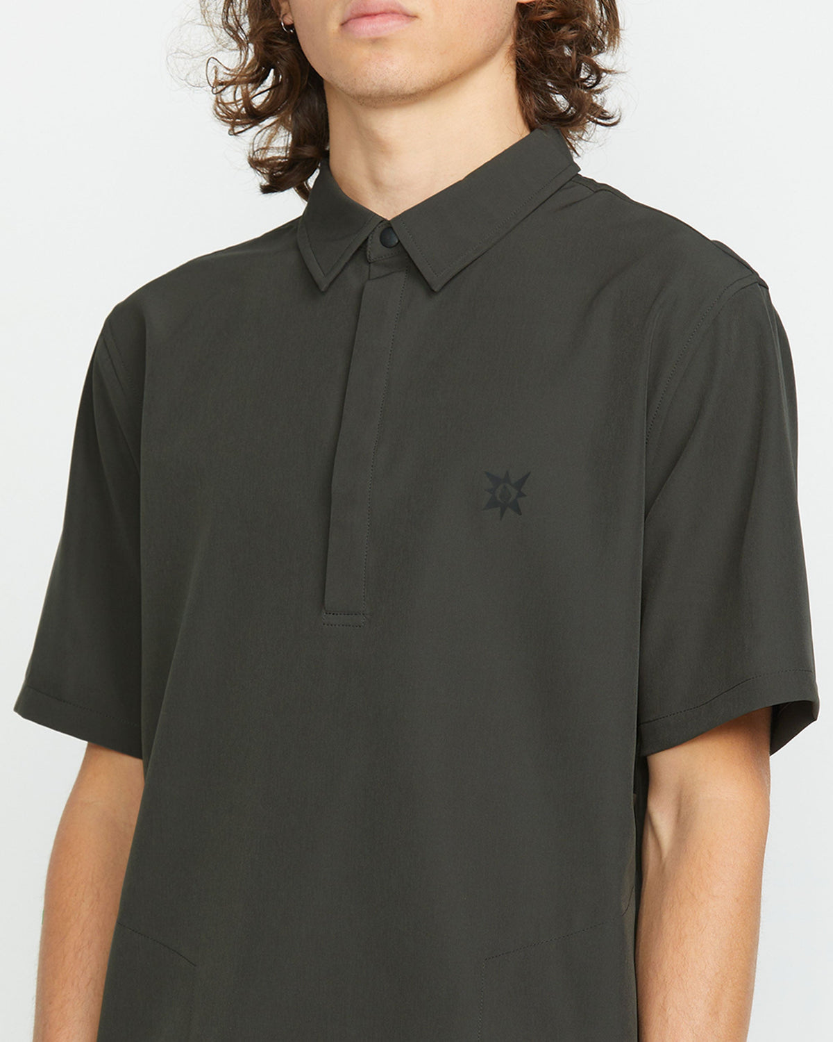Volcom Japan Men's Sense Popover Short Sleeve Shirt | Volcom Exclusive