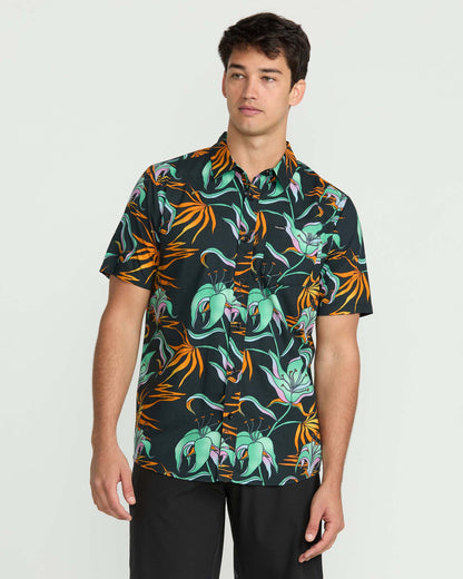 Men's Brainmelter Floral Short Sleeve Shirt | Volcom Trusted