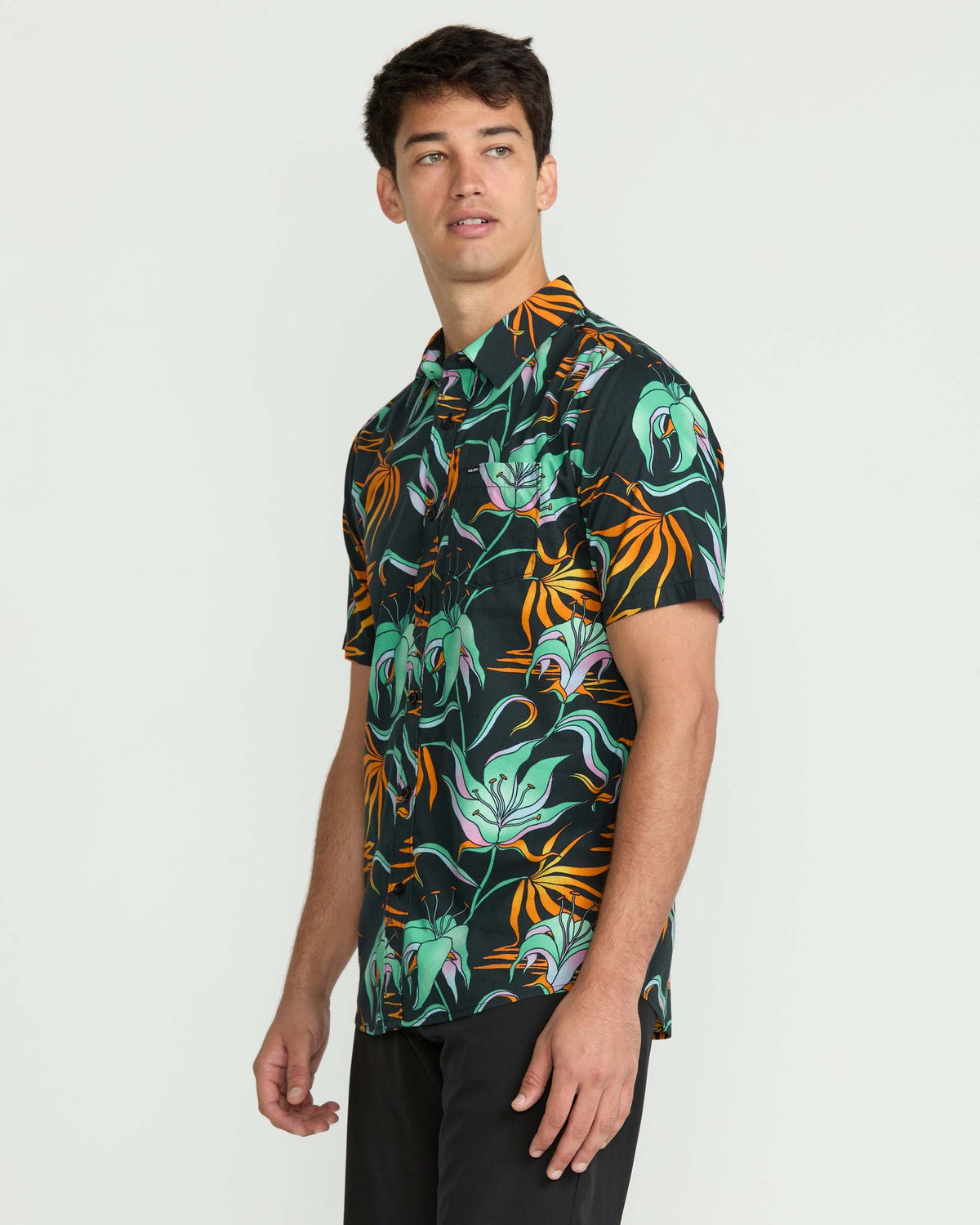 Men's Brainmelter Floral Short Sleeve Shirt | Volcom Trusted