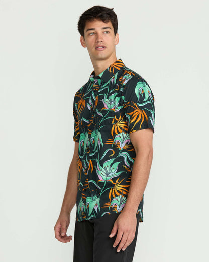 Men's Brainmelter Floral Short Sleeve Shirt | Volcom Trusted