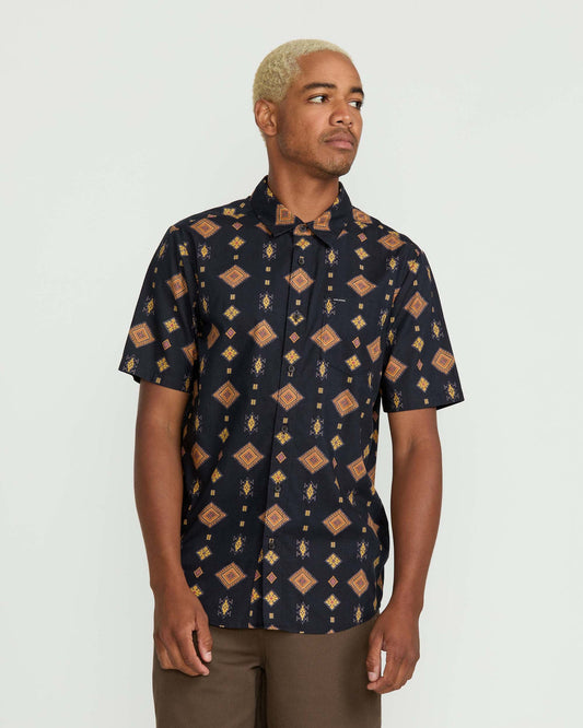 Men's Desert Dobby Short Sleeve Shirt | Volcom Great Value