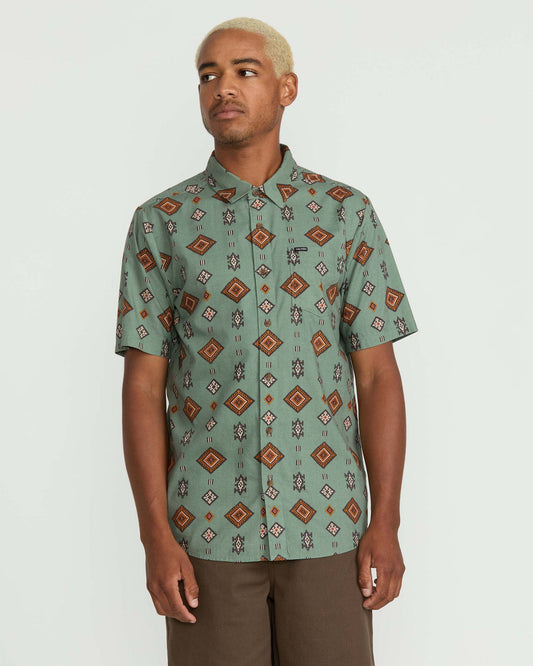 Men's Desert Dobby Short Sleeve Shirt | Volcom Trusted