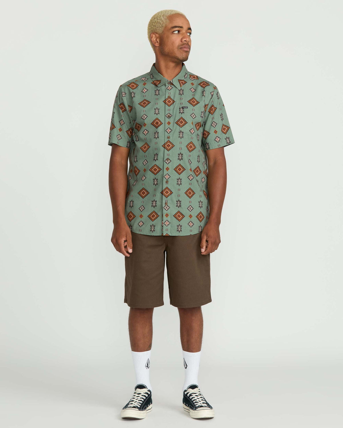 Men's Desert Dobby Short Sleeve Shirt | Volcom Trusted