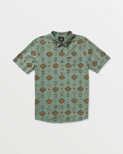 Men's Desert Dobby Short Sleeve Shirt | Volcom Trusted