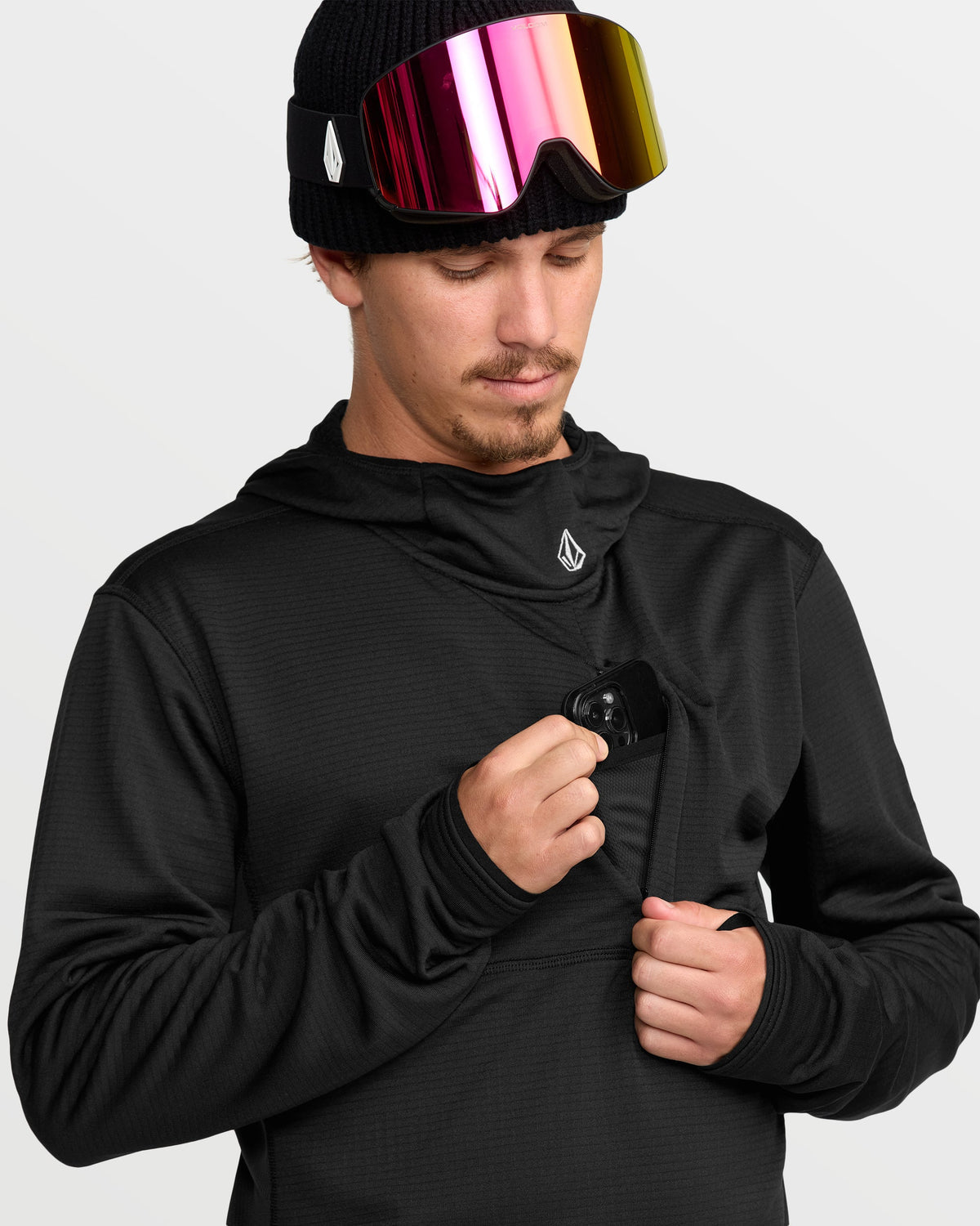 Men's Gridlock Hooded Fleece Pullover | Volcom New