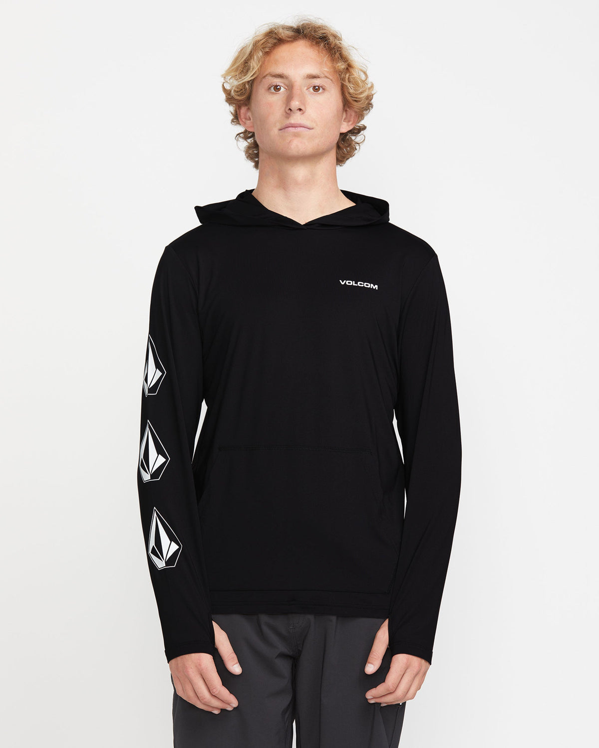 Men's Largee Iconic Hood Long Sleeve Rashguard | Volcom Hot Sale