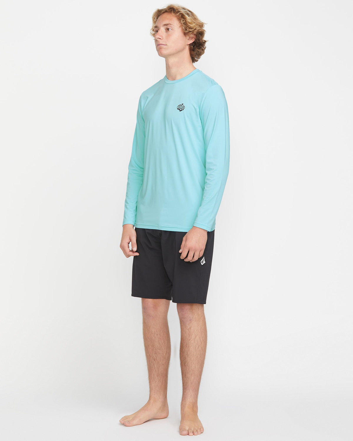 Men's Oval Track Loose Long Sleeve Surf Tee | Volcom Classic