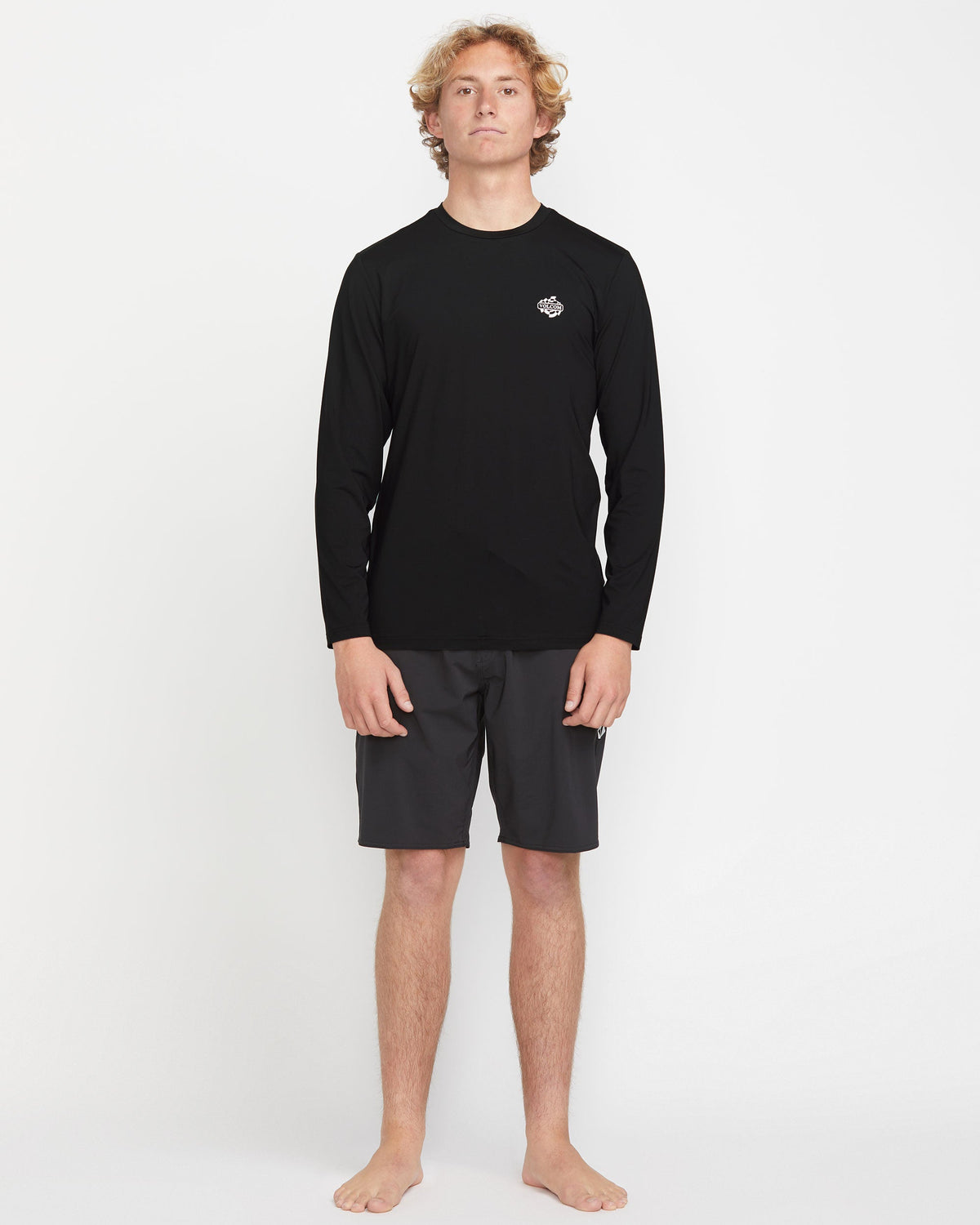 Men's Oval Track Loose Long Sleeve Surf Tee | Volcom Premium