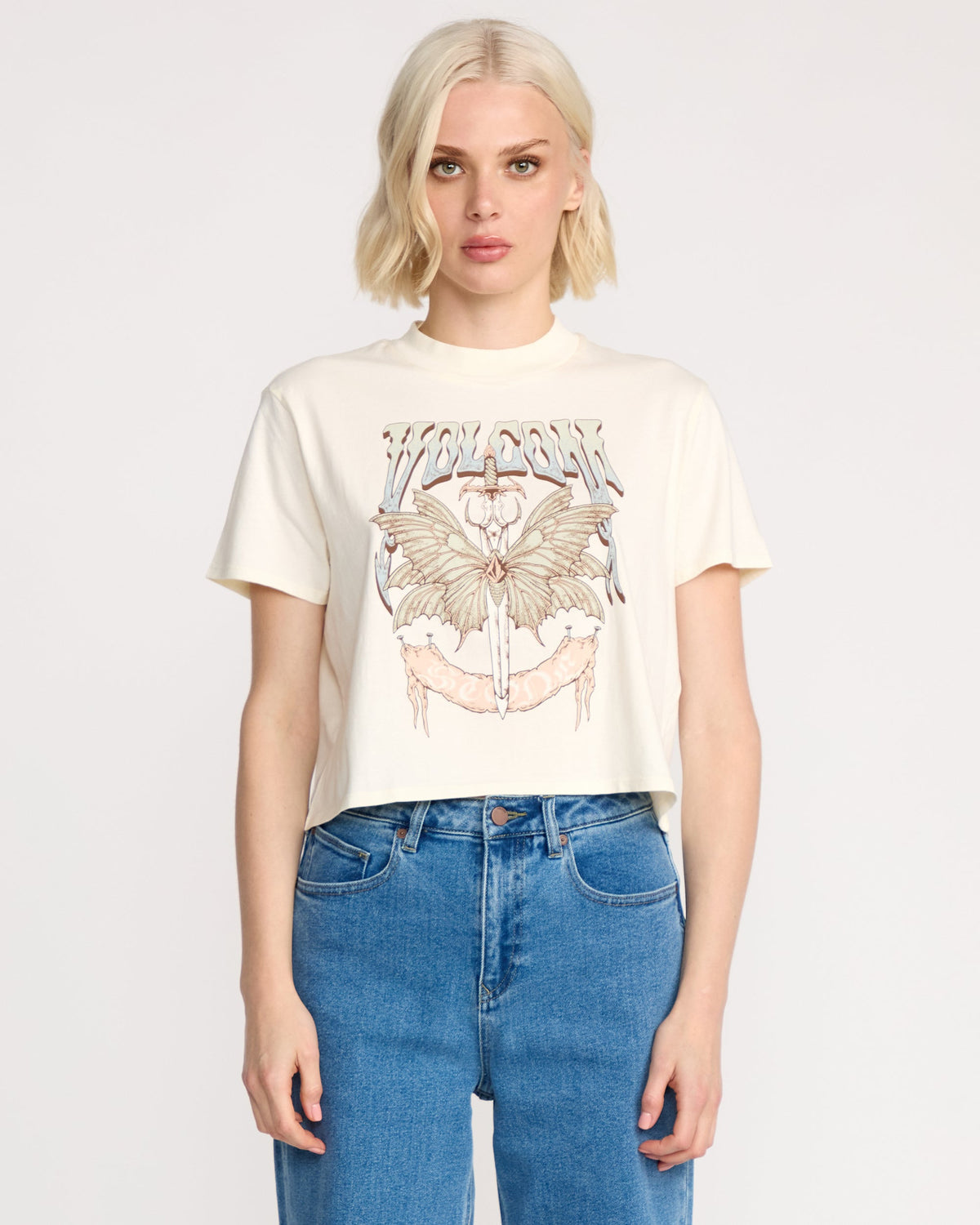 Women's Dial Crop Tee | Volcom Discount