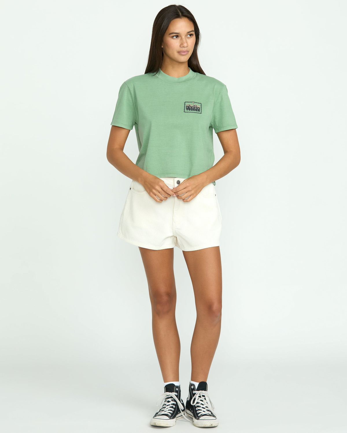 Women's Dial Crop Tee | Volcom Exclusive