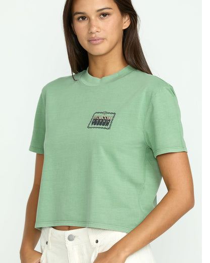 Women's Dial Crop Tee | Volcom Exclusive