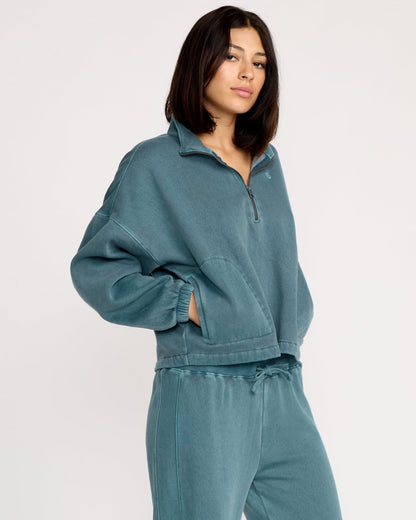 Women's Stone Soft Quarter Zip Pullover | Volcom New