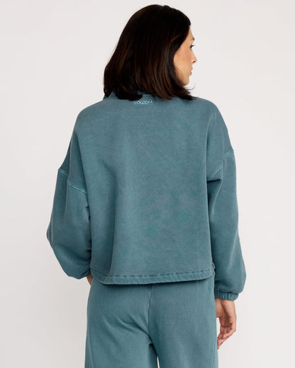 Women's Stone Soft Quarter Zip Pullover | Volcom New