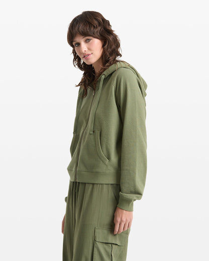 Women's Lived In Fleece Zip Sweatshirt | Volcom Smart Buy