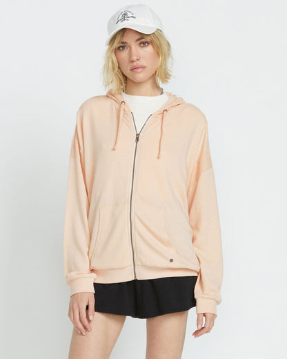 Women's Lived in Lounge Frenchie Zip Hoodie | Volcom Popular