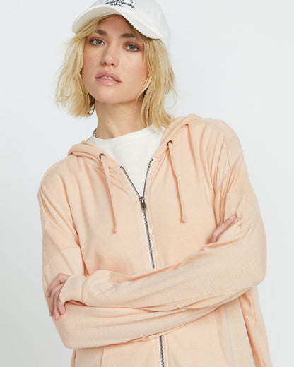 Women's Lived in Lounge Frenchie Zip Hoodie | Volcom Popular