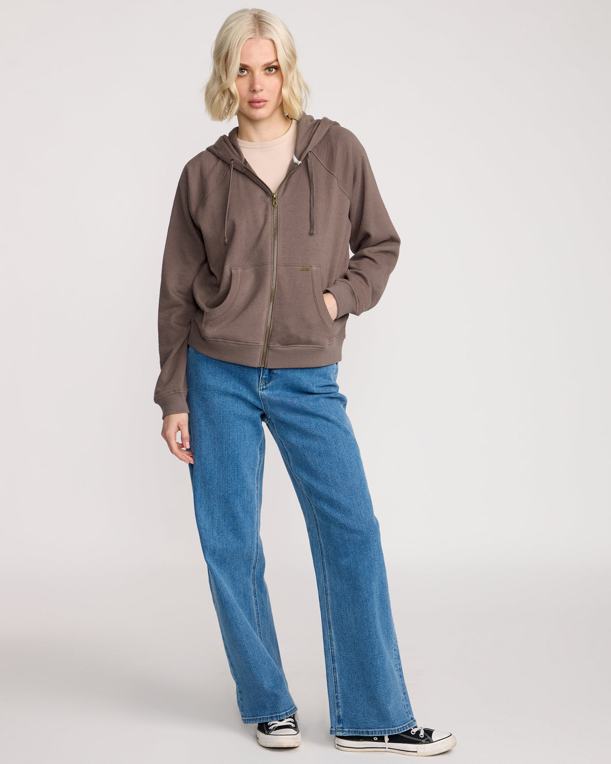 Women's Lived In Fleece Zip | Volcom Signature