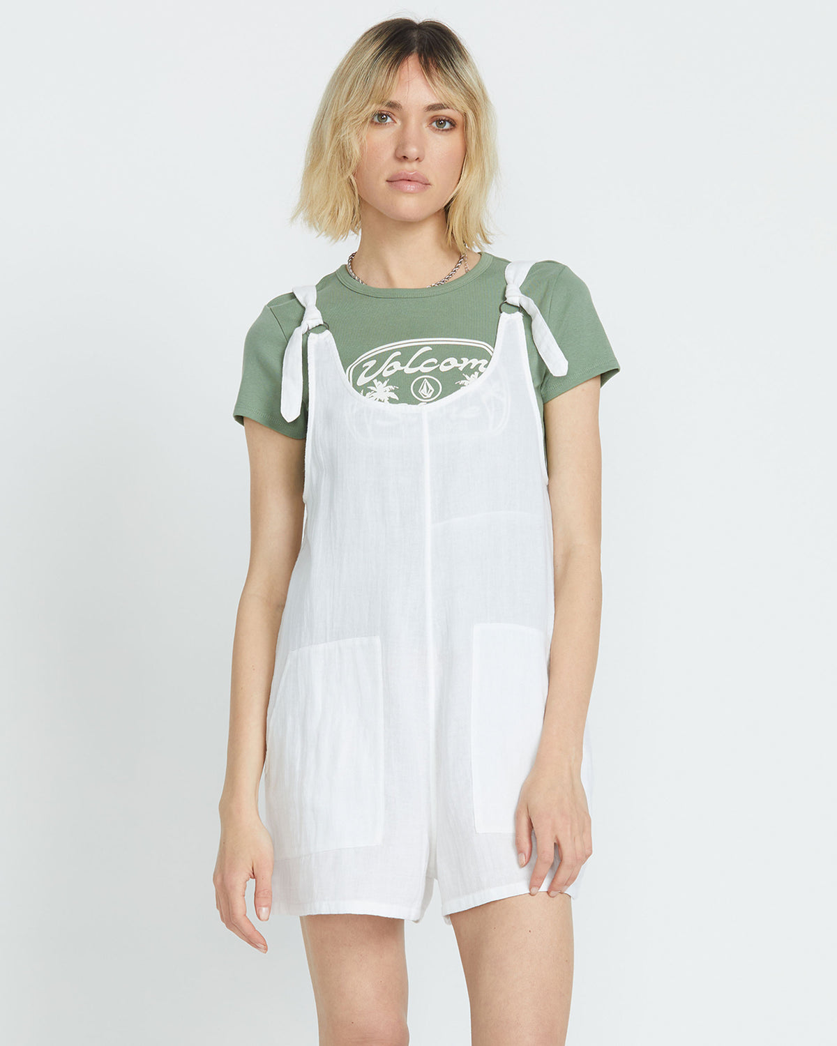 Women's Lil Tie Strap Romper | Volcom Sale
