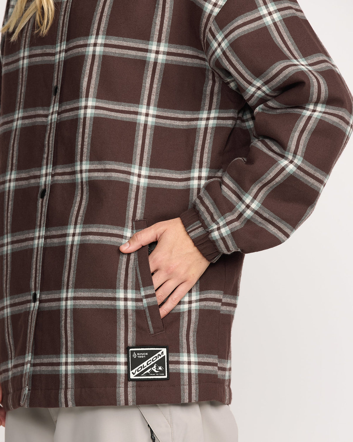 Women's Ins Riding Flannel Jacket | Volcom Classic