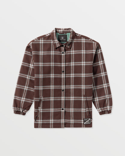 Women's Ins Riding Flannel Jacket | Volcom Classic