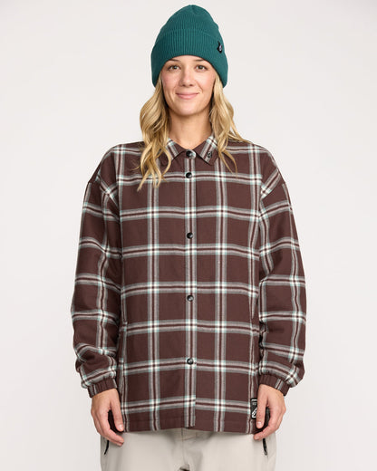 Women's Ins Riding Flannel Jacket | Volcom Classic