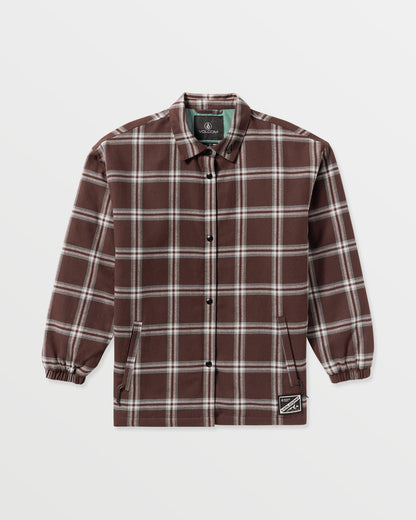 Women's Ins Riding Flannel Jacket | Volcom Classic
