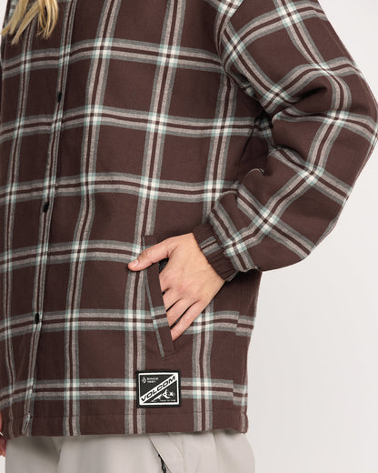 Women's Ins Riding Flannel Jacket | Volcom Classic