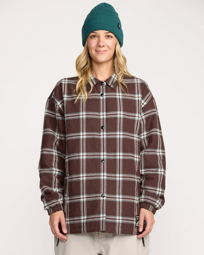 Women's Ins Riding Flannel Jacket | Volcom Classic
