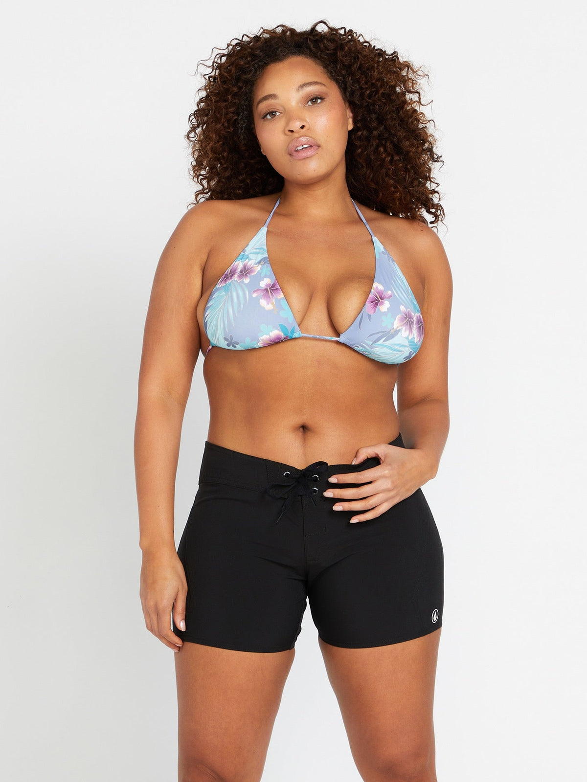 Women's Simply Solid Front-Tie Boardshorts | Volcom Exclusive