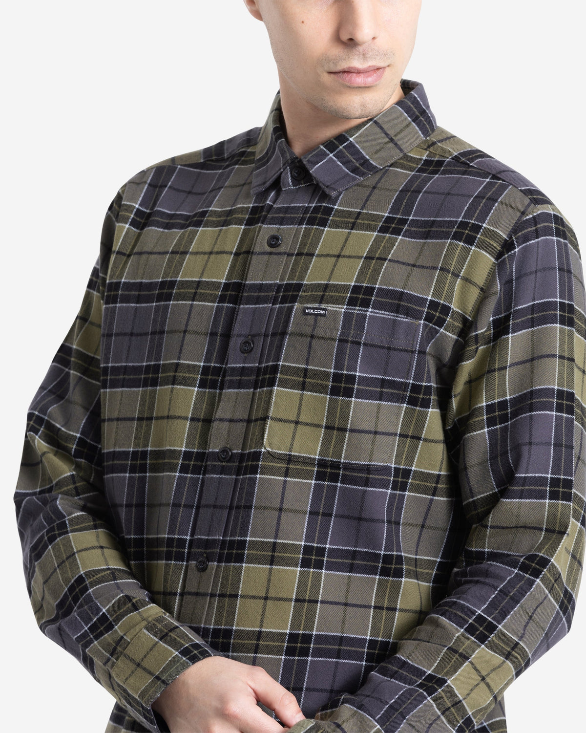 Men's Caden Plaid Long Sleeve Shirt | Volcom Signature