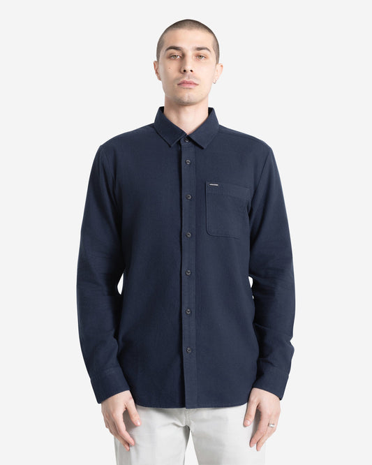 Men's Caden Solid Long Sleeve Shirt | Volcom Latest
